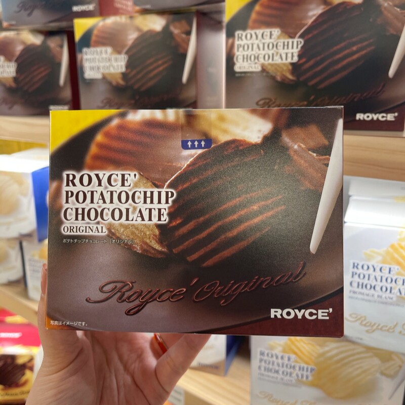 Royce生巧克力薯片原味黑巧白巧日本机场零食 易碎发顺丰