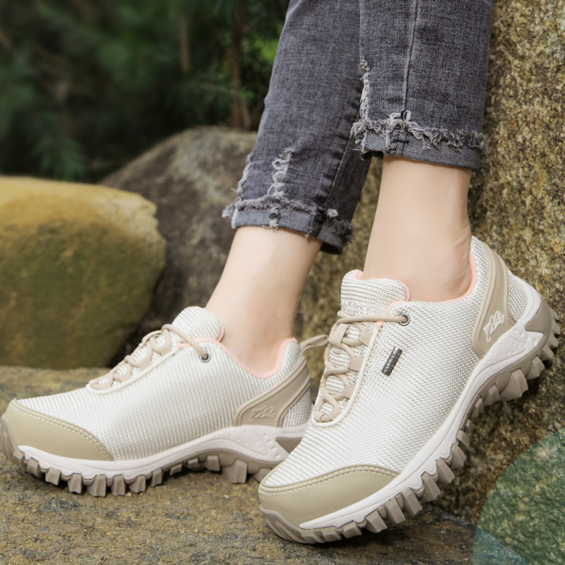 迈途户外徒步鞋男登山鞋女防水防滑低帮情侣爬山鞋轻便透气运动鞋