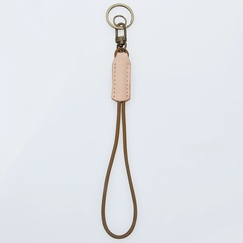 Кожаный нейлоновый брелок ручной работы с ключом, камера, картхолдер, мобильный телефон, ремешок, воловья кожа