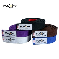 Fluore Fire Blood Brazil Jiu -Jitsu Belt Profession