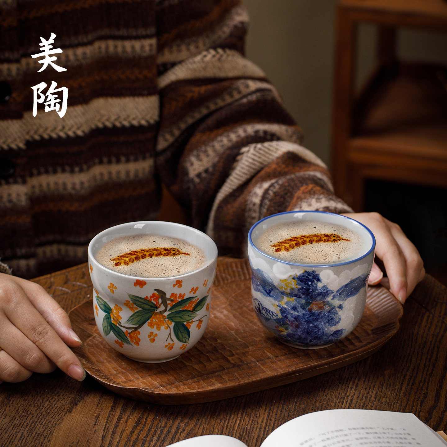 景德镇陶瓷杯中式手绘葫芦杯釉下彩茶杯复古手握杯喝水杯伴手礼杯,餐饮具,茶杯,淘宝优惠券,粉丝福利购,淘宝优惠卷