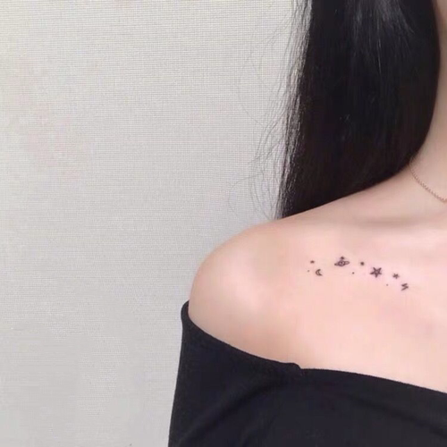 花臂少女tattoo135肩膀纹身贴