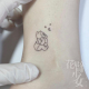 花臂少女TATTOO 卡通小熊月亮星星可爱纹身贴刺青 236