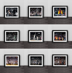 科比威少吉诺比利艾弗森哈登韦德雷阿伦绝杀系列相框球迷礼品摆件