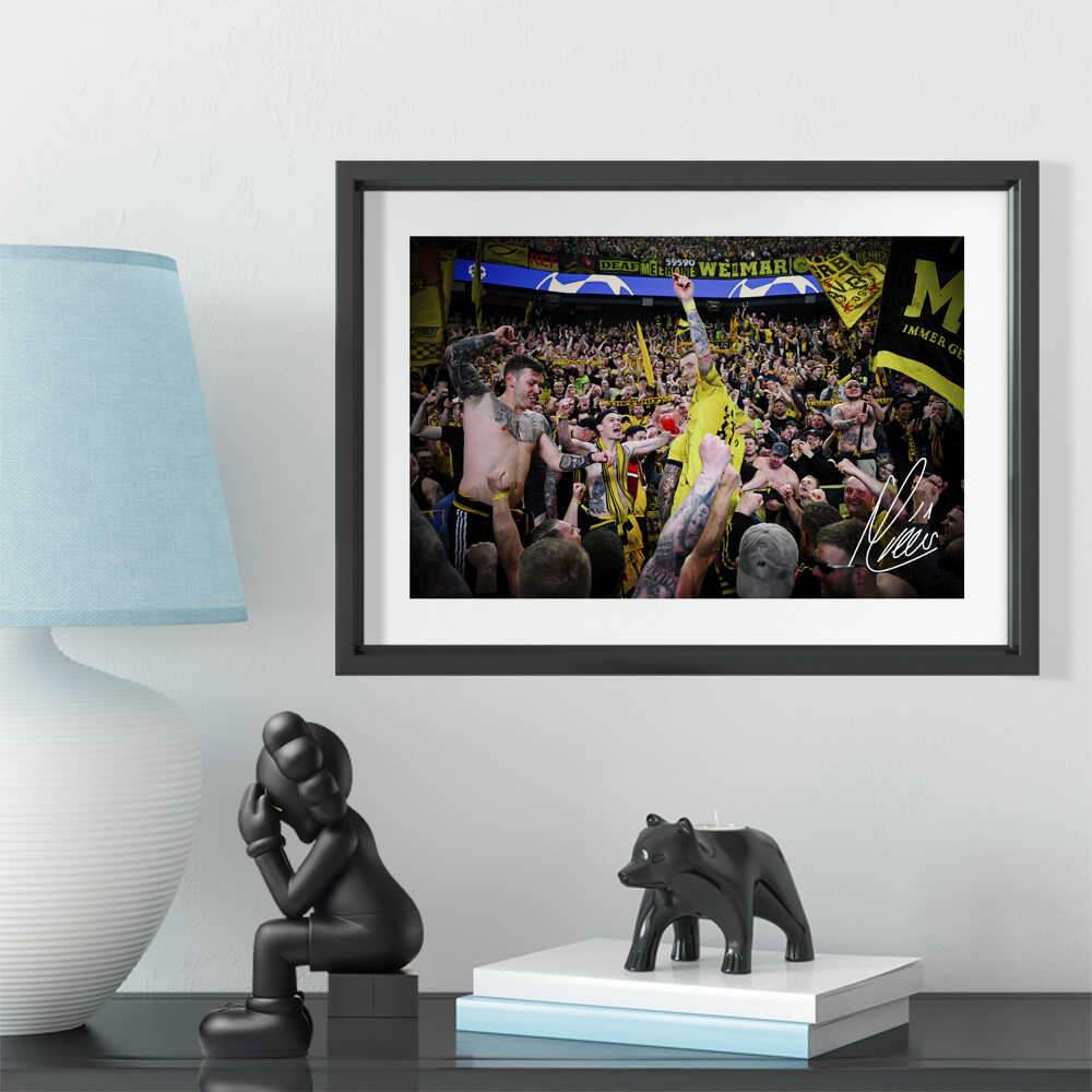 实木相框多特蒙德罗伊斯致敬球迷