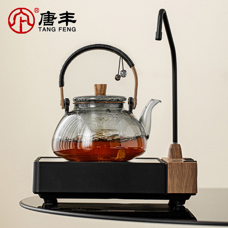 唐丰全自动上水电陶炉煮茶器新款玻璃煮茶壶煮茶炉泡茶烧水壶一套