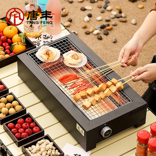 电烤炉光波两侧加热无烟家用室内烤肉机烤奶茶电碳两用烧烤架子