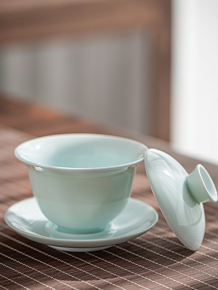 三彩有盖碗茶杯单有盖茶碗非热大制茶陶瓷盖杯茶具,餐饮具,盖碗,淘宝优惠券,粉丝福利购,淘宝优惠卷