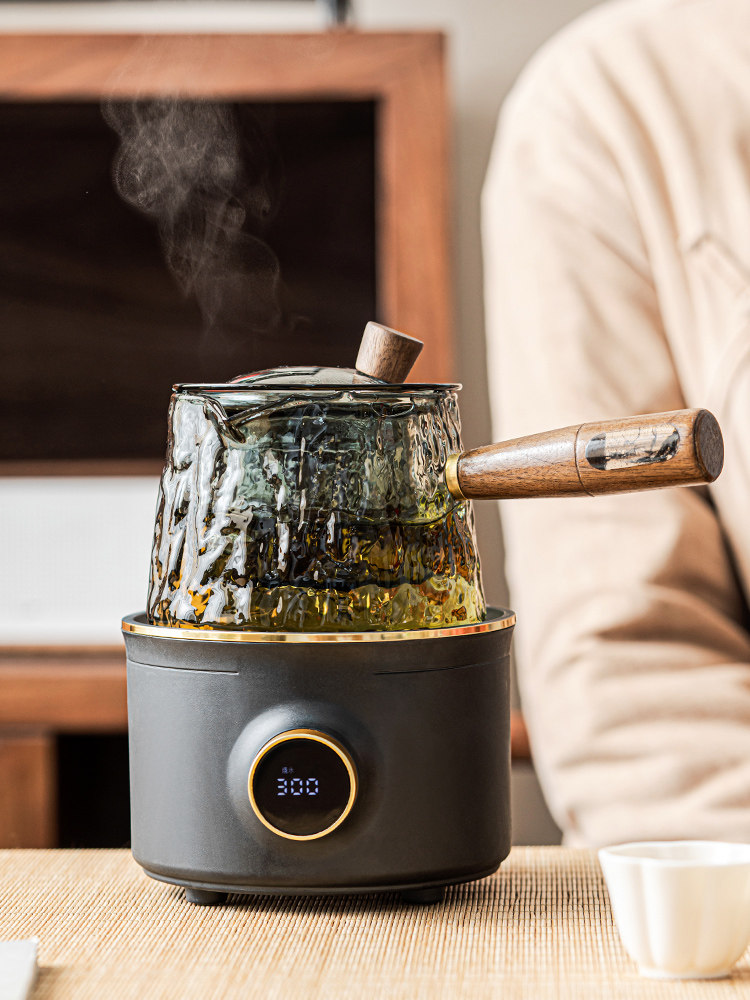 电陶炉煮茶器2025新款茶具小型一人单人煮茶壶家用玻璃侧把煮茶炉