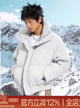 TIRED美式潮流90白鸭绒高充量羽绒服情侣宽松面包服保暖外套上衣