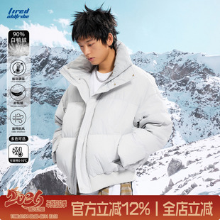 TIRED美式潮流90白鸭绒高充量羽绒服情侣宽松面包服保暖外套上衣