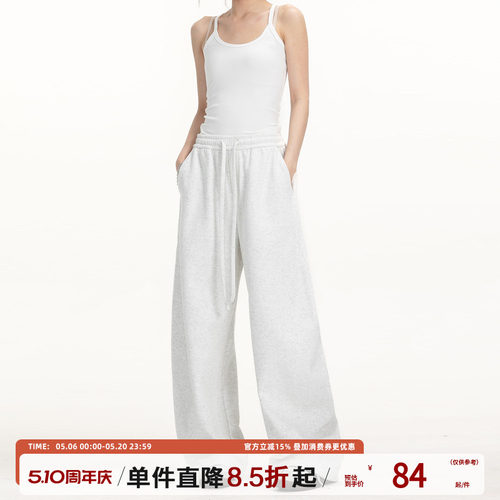 TIRED美式简约弯刀裤男女春夏