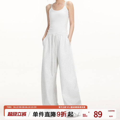 TIRED美式简约弯刀裤男女春夏