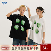 TIRED美式 潮流绿色药丸印花短袖 t恤男女300g双纱纯棉上衣国潮tee