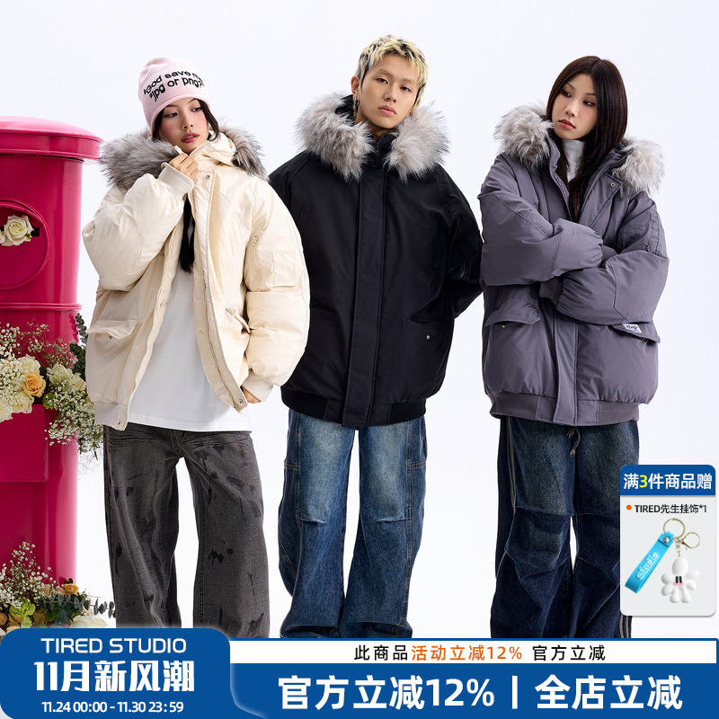 TIRED加厚冬季潮流棉衣
