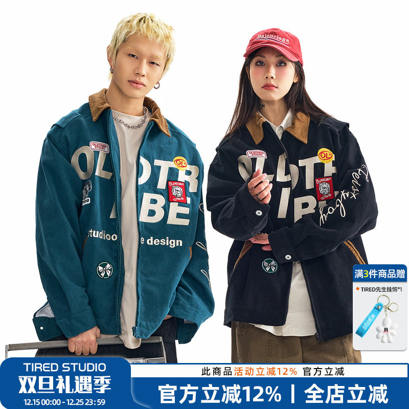 TIRED翻领春季宽松夹克