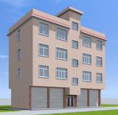 17.2x7.2 四层农村临街门面楼房设计图纸建筑结构施工图全套图纸