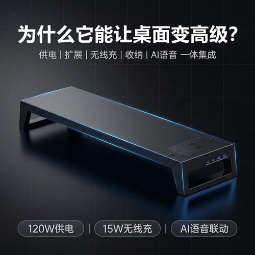 PCDOCK笔记本增高支架无线充
