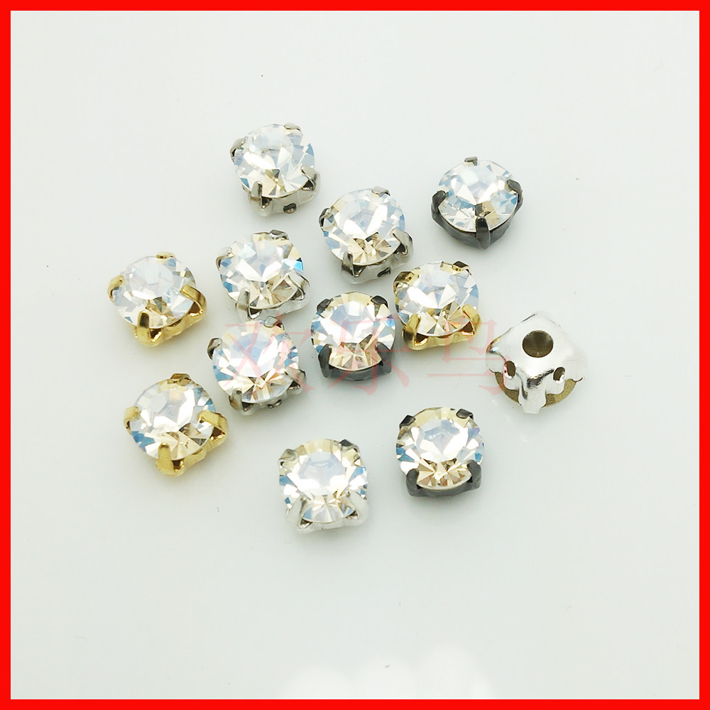 001mol水晶月光爪钻 正品进口奥钻闪亮 金银镍黑托手机美甲钻新色