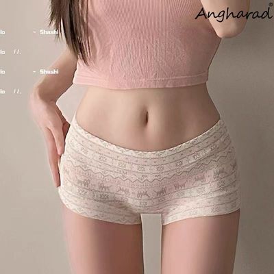 Angharad费尔岛风平角女士内裤纯棉2025新款抑菌加长纯棉裆短裤头