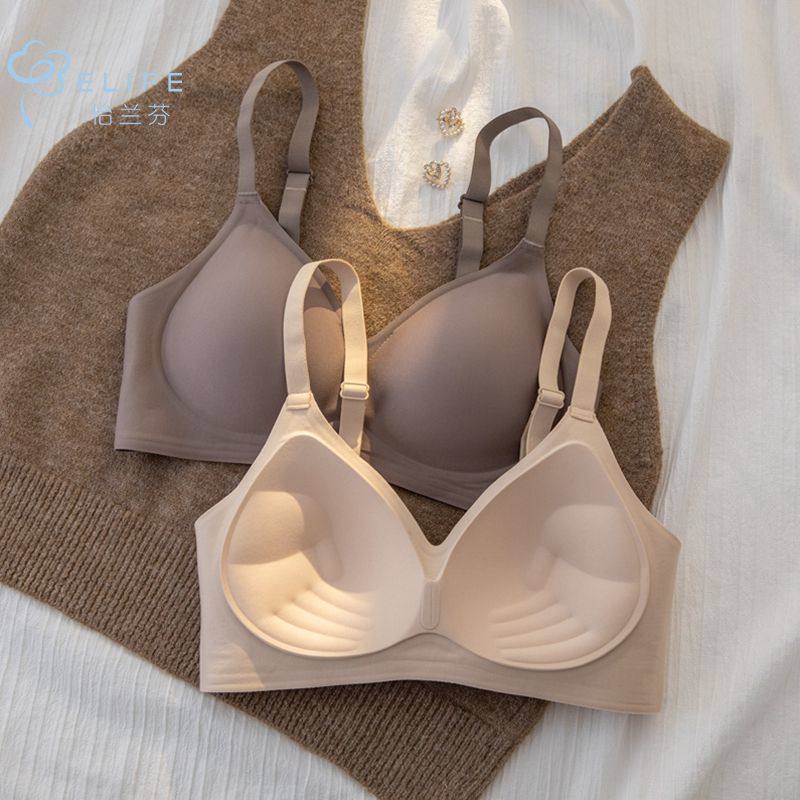 怡兰芬内衣女小胸聚拢显大无痕调整防下垂固定杯少女士文胸罩上托