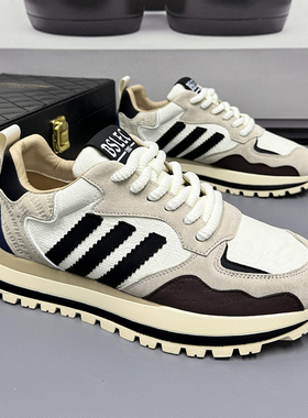 大码男鞋45透气阿甘鞋男2025秋季新款46男士休闲运动鞋47跑步鞋48