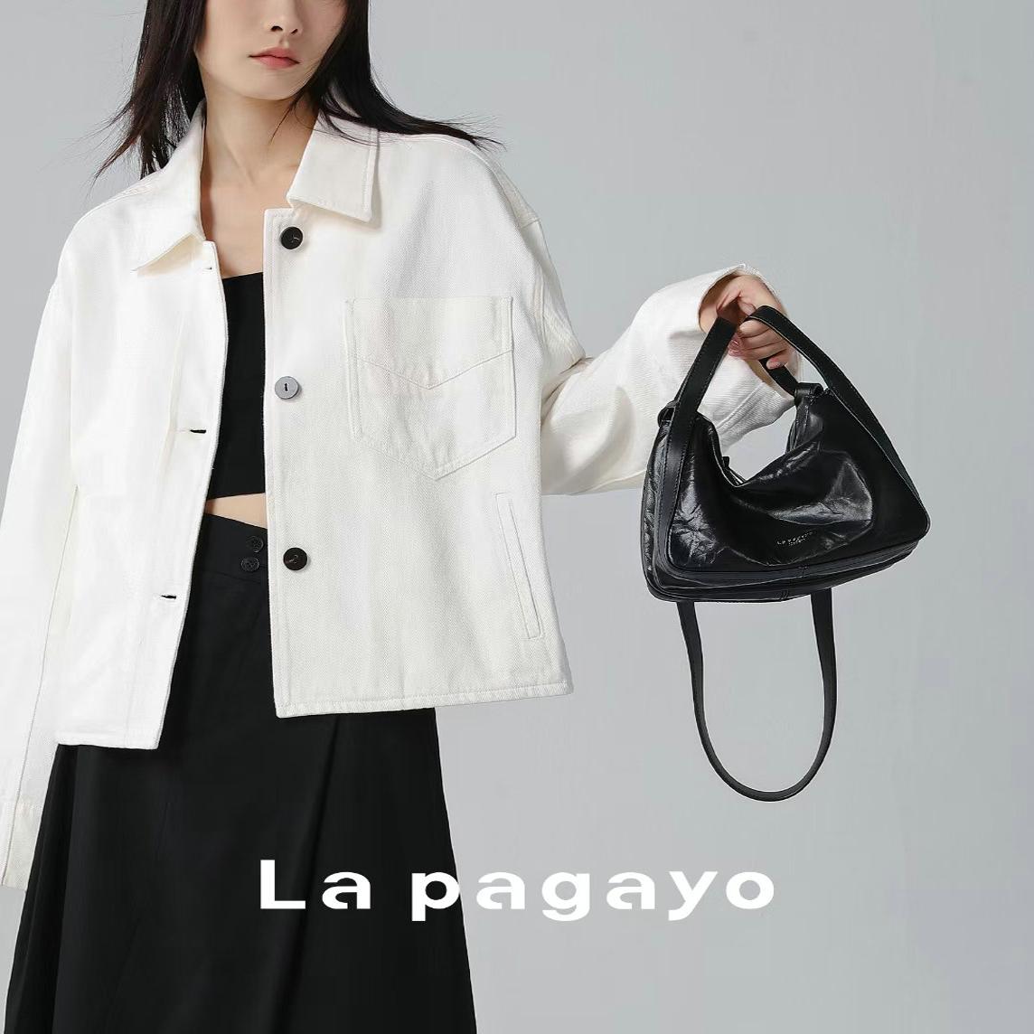 Lapagayo帕佳图2024新款正品真皮菜篮子女包手提斜挎国内专柜代购