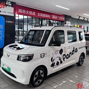 五菱之光EV车贴拉花 浪迪面包车熊猫车身可爱个性卡通贴纸