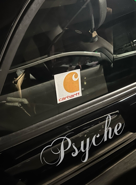 psyche卡哈特标签防水贴汽车摩托车贴头盔行李箱装饰贴
