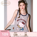 Gukoo 宽松家居服睡衣 果壳夏季 女士睡裙Hellokitty系列棉背心无袖