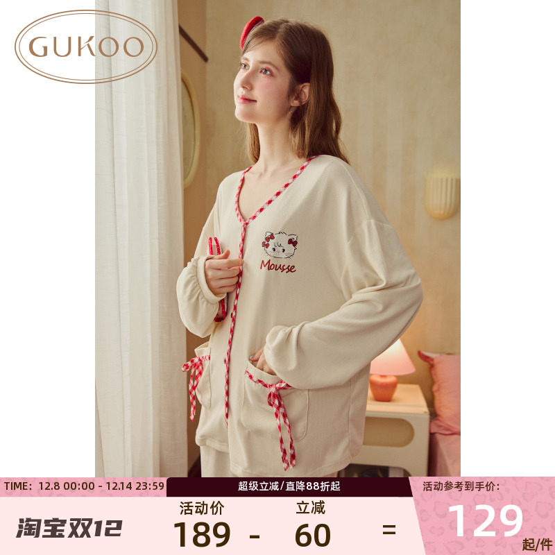 果壳mikko睡衣女秋冬高级感