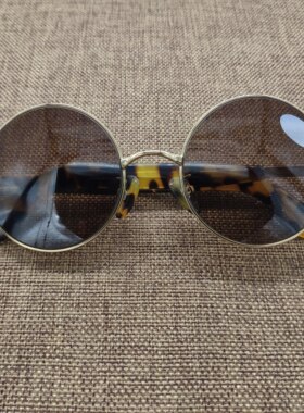 墨镜天然水晶中老年全框太阳眼镜