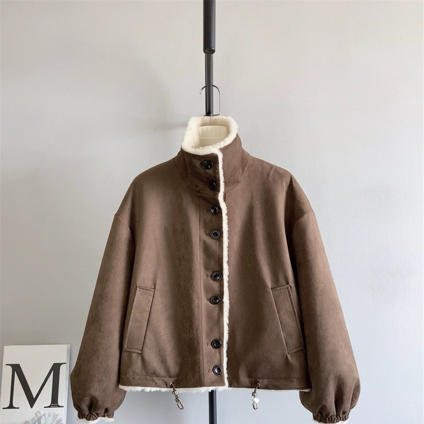 双面可穿绵羊毛女皮草外套