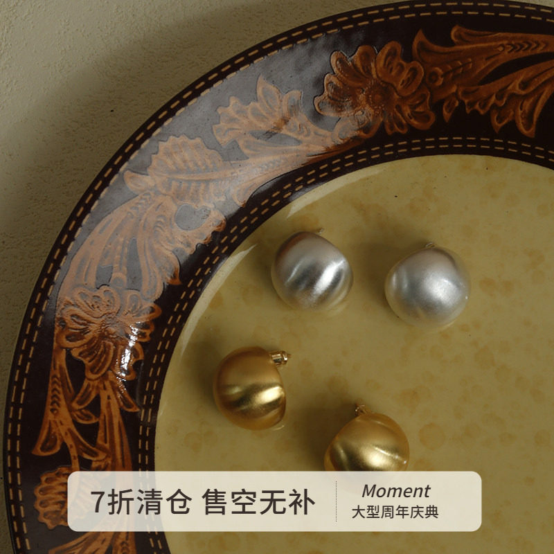 Moment 纸醉金迷 闪光圆球耳环耳钉耳饰女2025新款爆款轻奢高级感,饰品/流行首饰/时尚饰品新,耳钉,淘宝优惠券,粉丝福利购,淘宝优惠卷