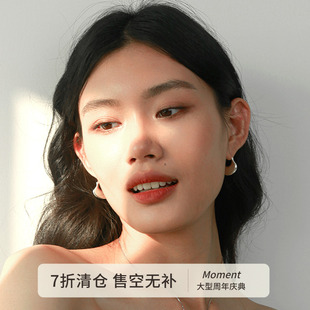 Moment 新古典主义 扇形扇子耳环耳饰新中式国风2025新款设计感女