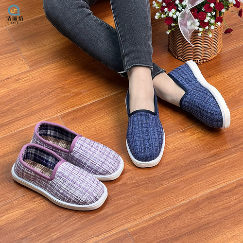 手工布鞋不累脚牛筋底透气