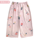 宽松大码 春秋纯棉薄款 全棉可外穿夏天休闲家居透气 女7分短裤 睡裤