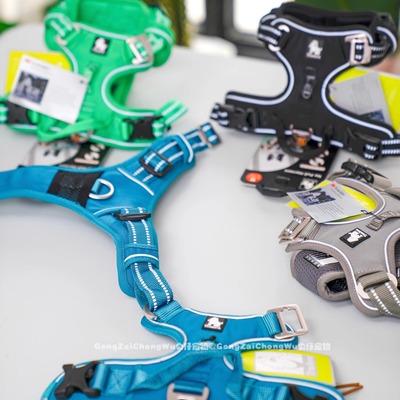 truelove胸背带背心式柯基中型金毛大型犬遛狗绳链宠物狗狗牵引绳