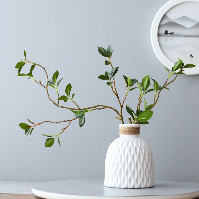 初若安然日式书房山茶叶花艺套装