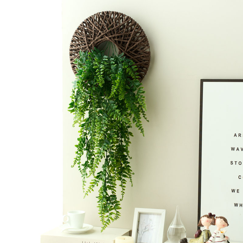 仿真花假绿植壁挂墙面装饰网红款田园风藤蔓客厅阳台改造装饰挂件
