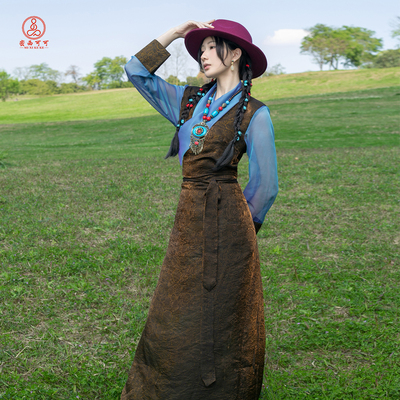 夏季藏式博拉长裙女旅拍