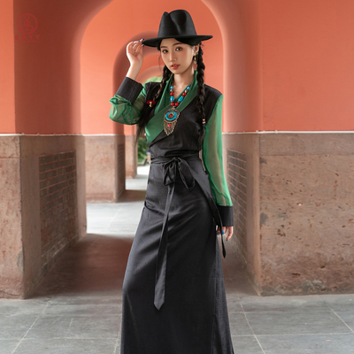 夏季薄款西藏服博拉纱纱袖