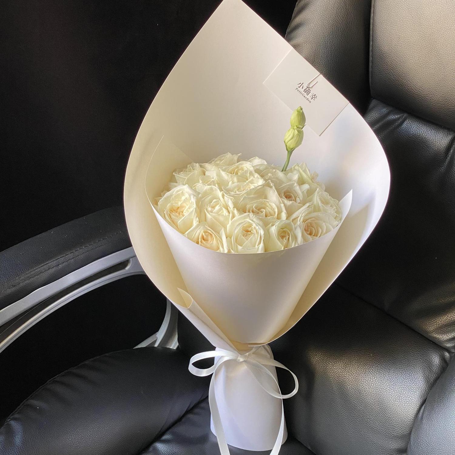 简约高级感玫瑰鲜花花束全国同城配送小时达送女友闺蜜生日惊喜店