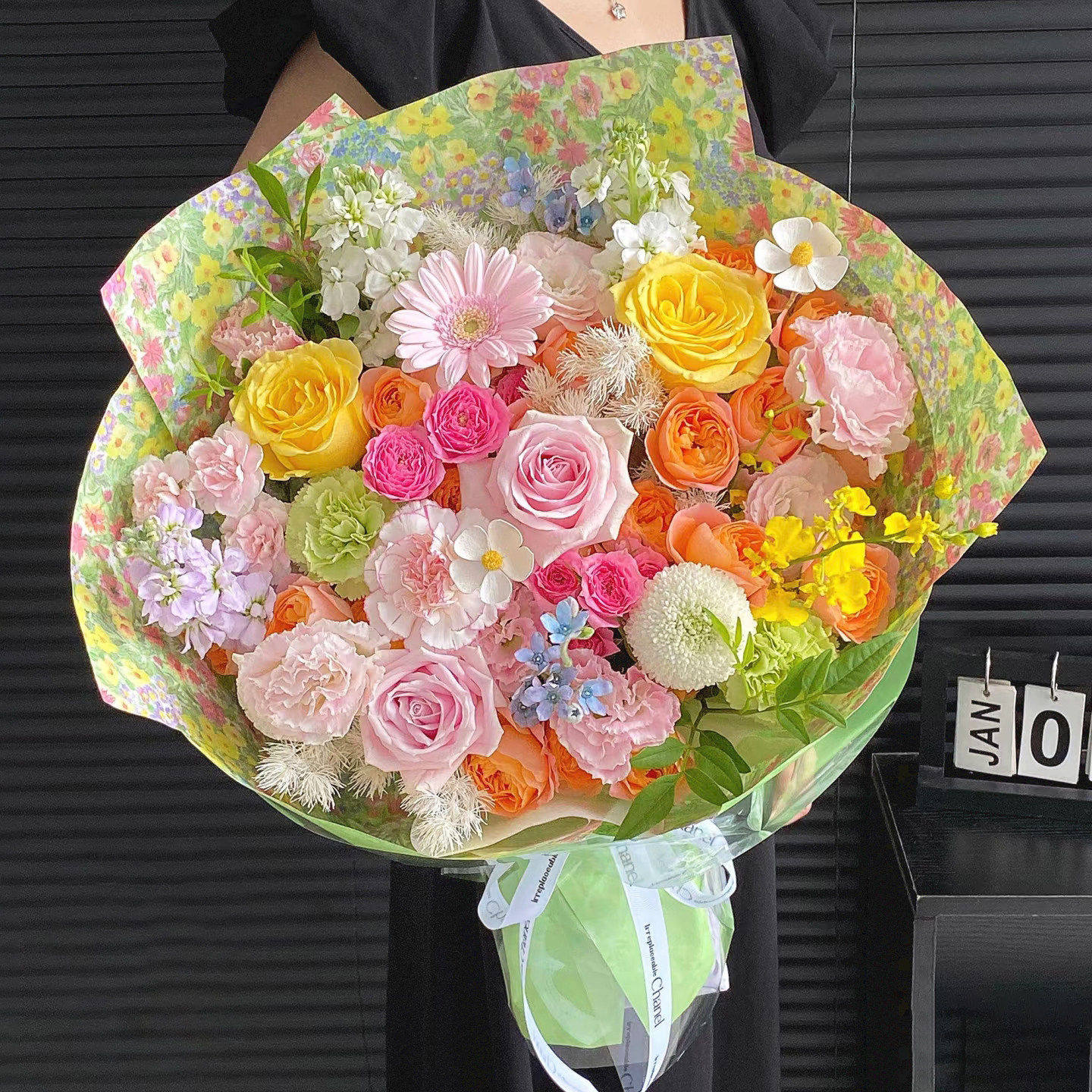 情人节油画向日葵花束生日玫瑰鲜花速递同城上海北京配送老师礼物