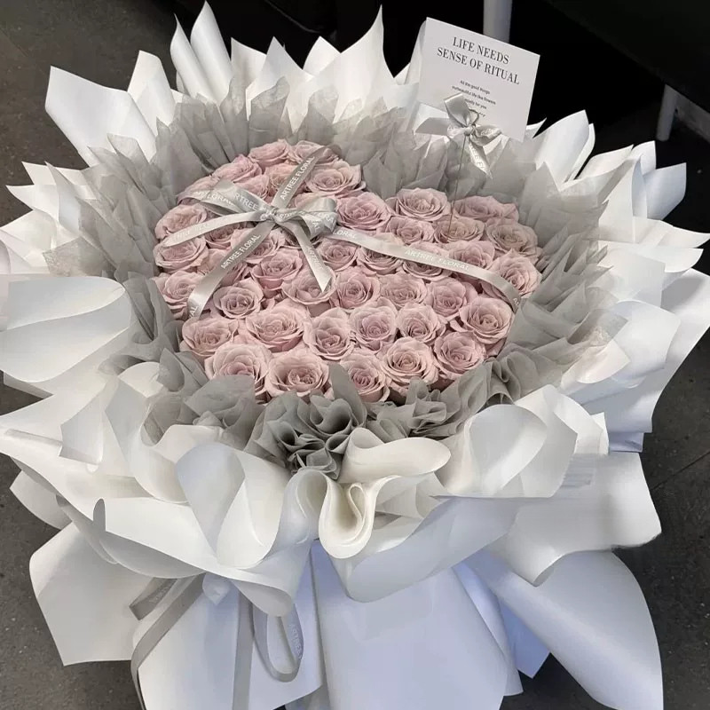 99朵曼塔玫瑰花束生日鲜花速递同城北京上海南京广州配送女友礼物