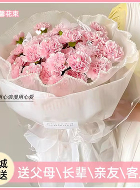 母亲节花束成都康乃馨鲜花速递妈妈长辈生日同城配送重庆武汉长沙