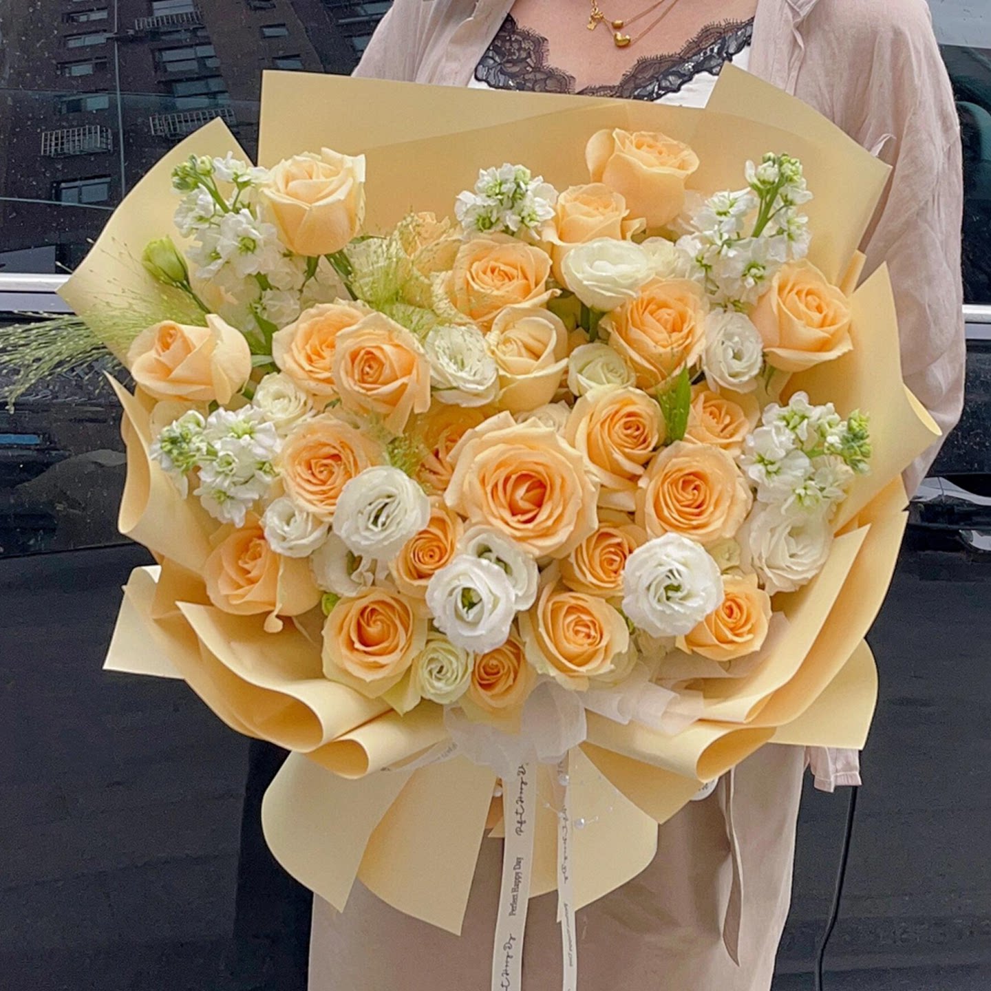 教师节向日葵香槟玫瑰鲜花束老师生日惊喜礼物包装同城配送小时达