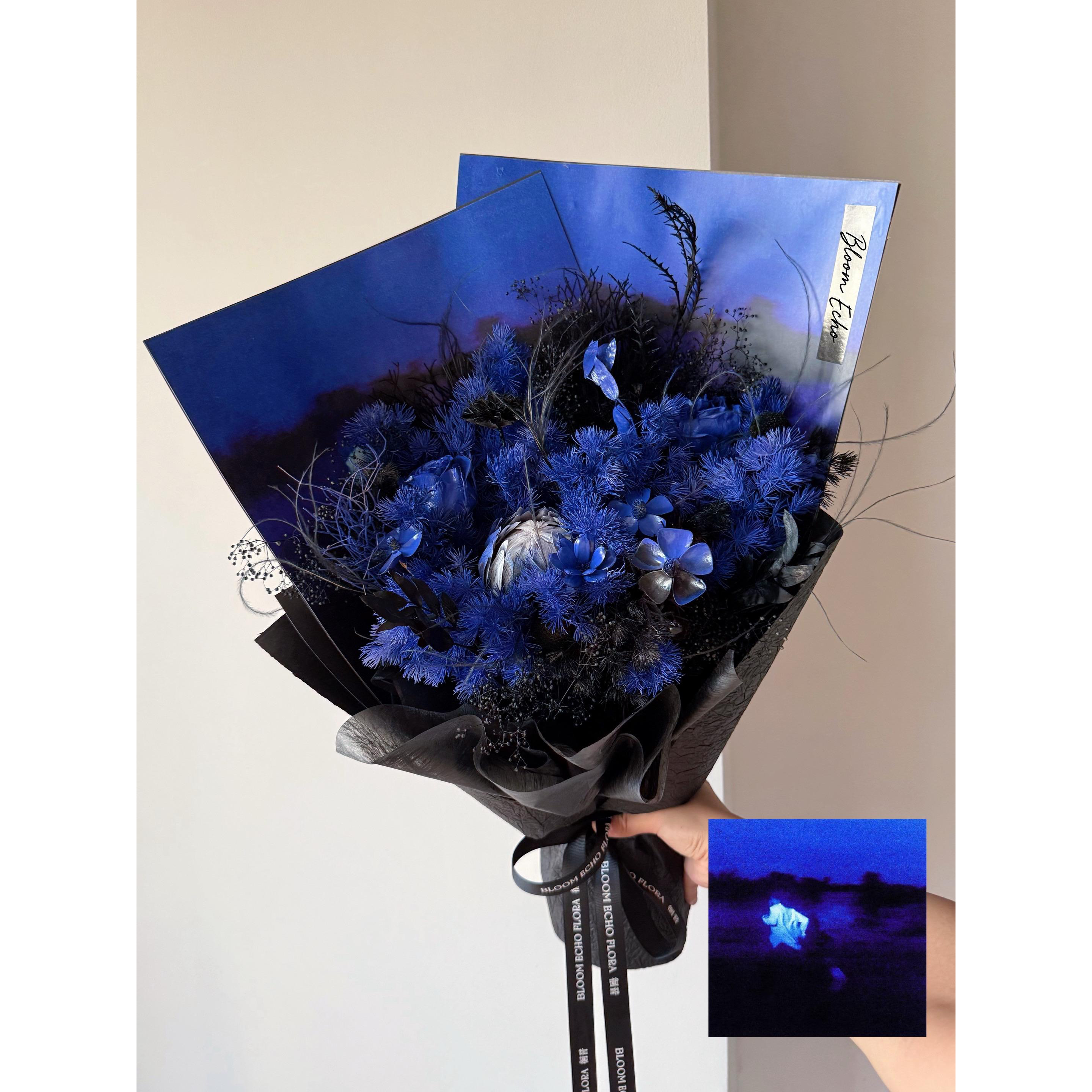 真花永生花玫瑰送男友闺蜜生日礼物真花干花长久保存帝王花喷色花