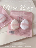 花知晓手指拇指粉扑植绒天鹅芭蕾粉扑轻便携带