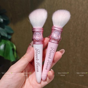 【仲夏夜】花知晓点彩刷羊毛柔软斜坡型化妆腮红刷子香草白香草粉